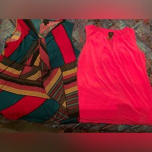2 Worthington sleeveless blouses